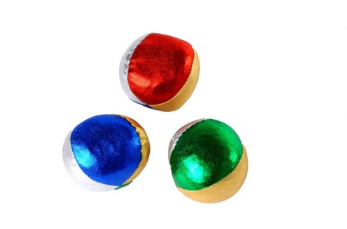 Longfield Games jongleerballen metallic 2,5 inch set in koker-2