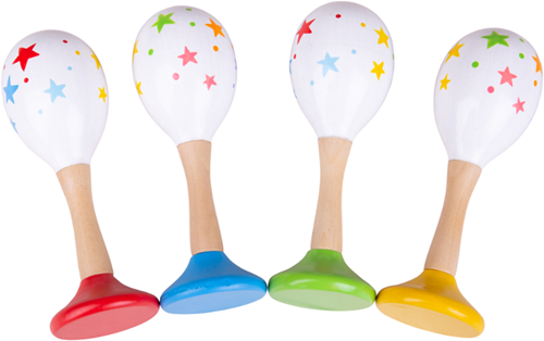BigJigs maracas en bois instrument de musique pour enfants
