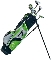 Longridge ensemble de golf junior Challenger 12+ ans - 6 clubs - noir/vert - golf
