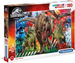 Clementoni puzzel Jurassic World - 180 stukjes - kinderpuzzel dinosaurus