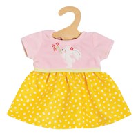 Heless robe de poupée Bunny Lou rose jaune 35-45cm vêtement