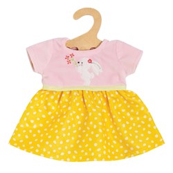 Heless robe de poupée Bunny Lou rose jaune 35-45cm vêtement