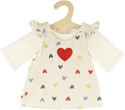Heless robe de poupée Confetti Cœur avec t-shirt - vêtements poupée 28-35cm