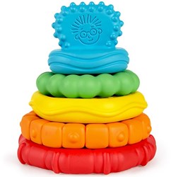 Baby Einstein jouet de dentition tour à empiler multi-texture plastique coloré
