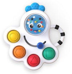 Baby Einstein sensorisch speelgoed Opus Shape Pops rammelaar bijtring