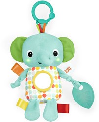 Bright Starts knuffel olifant muziekspeelgoed - lichtgevend pluche baby
