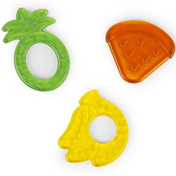 Bright Starts bijtspeelgoed set - Juicy Chews 3-Pack Textured Teethers multicolor