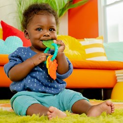 Bright Starts bijtring Tropical Chews - siliconen baby bijtspeelgoed multicolor