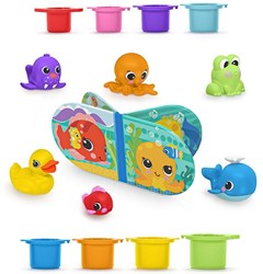 Bright Starts badspeelgoed Splash Splash Baby Bath Set - kleurrijk badplezier