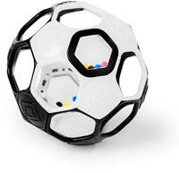 Oball baby voetbal rammelaar zwart wit - flexibele bal voor baby's-2