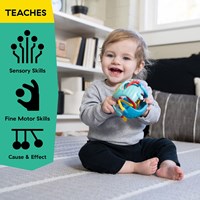 Baby Einstein balle sensorielle jouet Rattle & Sense Ball multicolore-3