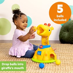 Bright Starts interactieve giraffe speelgoed met ballen en muziek