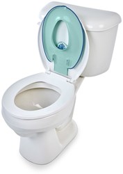 Bright Starts toiletverkleiner Stitch Flip and Sit - blauw - zindelijkheidstraining