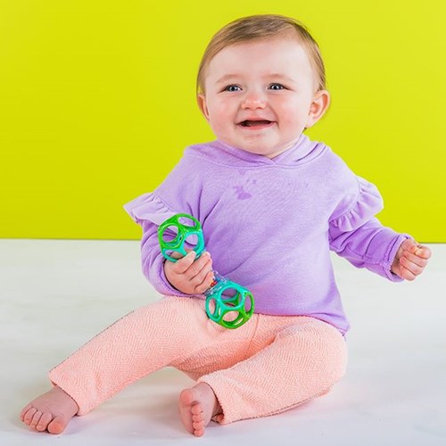 Oball hochet shaker pour bébé - jouet coloré pour bébés-2