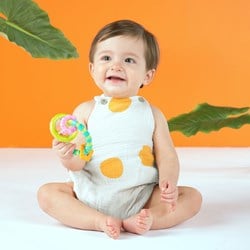 Bright Starts rammelaar en bijtspeelgoed blauw voor baby's