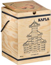 Kapla planches de construction en bois set 280 pièces avec livre jaune