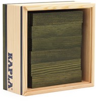 Planches de construction en bois Kapla 40 vert foncé en un poing
