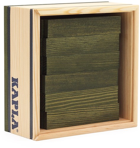 Planches de construction en bois Kapla 40 vert foncé en un poing