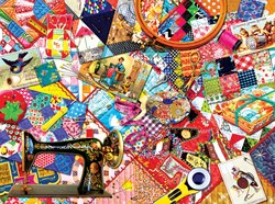 SunsOut puzzel Kate Ward Thacker - Quilting - 1000 stukjes