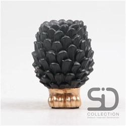 Season Inspired Decoration vase pomme de pin décoration noir 12cm moderne