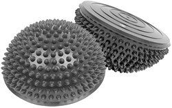 Fitness-Mad balance pods gris - dôme d'entraînement équilibre paire 16,5cm