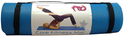 Fitness-Mad tapis de fitness Core 10mm bleu 182cm x 58cm antidérapant confort