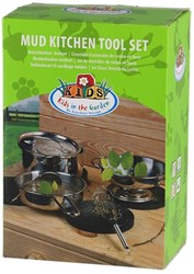 Esschert Design modderkeuken kookset 6-delig buitenspeelgoed RVS
