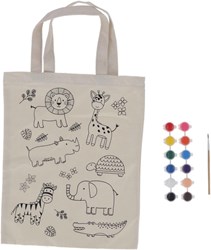 Esschert Design creatieve inkleurtas Jungle met verf en penseel