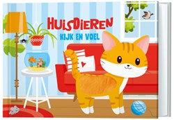 Lantaarn voelboek huisdieren - interactief kartonboek voor peuters