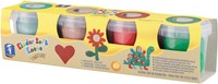 Feuchtmann pâte à modeler couleurs terre - pâte douce enfants 4x150g créatif