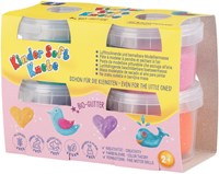 Feuchtmann pâte à modeler Bio-Glitter 4x80g vegan et sûre pour enfants