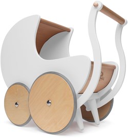Landau de poupée en bois 