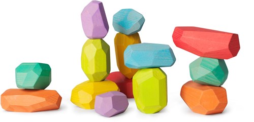 Kinderfeets stapelstenen regenboog-2