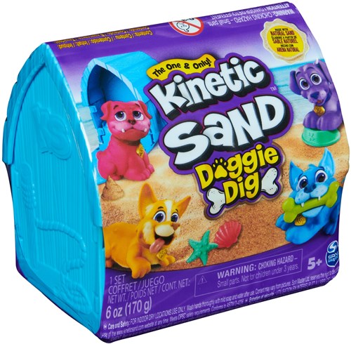 Kinetic Sand Doggie Dig coffret sable à modeler avec chien et accessoires-3