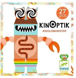 Djeco constructiespeelgoed Kinoptik RigoloMonster 27 stuks magnetisch