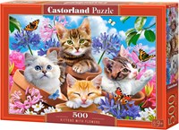 Castorland puzzle Kittens with Flowers - 500 pièces animaux-2