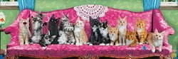 Eurographics Panorama Puzzel Kitty Cat Couch - 1000 stukjes