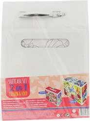 Wins Holland set valise à colorier - Set 2-en-1 papillon et fleurs