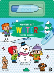 Ballon kleuren met water boek winter voor peuters - kartonboek