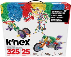 K'nex bouwset motorized constructiespeelgoed 25 modellen 325-delig