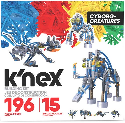K'nex coffret de construction Cyborg Creatures - 15 modèles - 196 pièces - jouet STEM