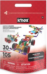 K'nex coffret véhicules à construire - Custom Cruisers 105 pièces avec sac