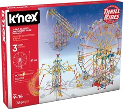 K'nex bouwset attractiepark - 3in1 reuzenrad, zweefmolen en boom ride