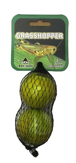 Don Juan knikkers megabonken geel 42mm - grasshopper set