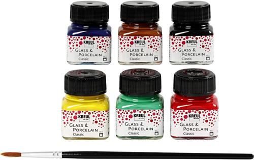 Glas- en Porseleinverf - Verschillende Kleuren