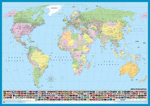 KS Games wereldkaart puzzel - educatief speelgoed - 200 stukjes
