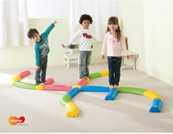 Eduplay balanceerpad speelgoed - Tactile Path + Square - motoriek