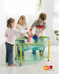Eduplay table à sable et à eau transparente - jouet sensoriel pour enfants