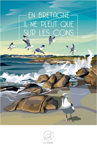 La Loutre puzzle Bretagne 1000 pièces - puzzle humoristique