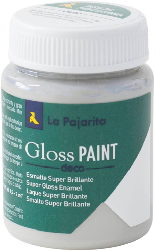 La Pajarita glansverf grijs 75ml - waterbasis hobbyverf